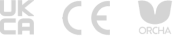 UKCA CE Orcha logos